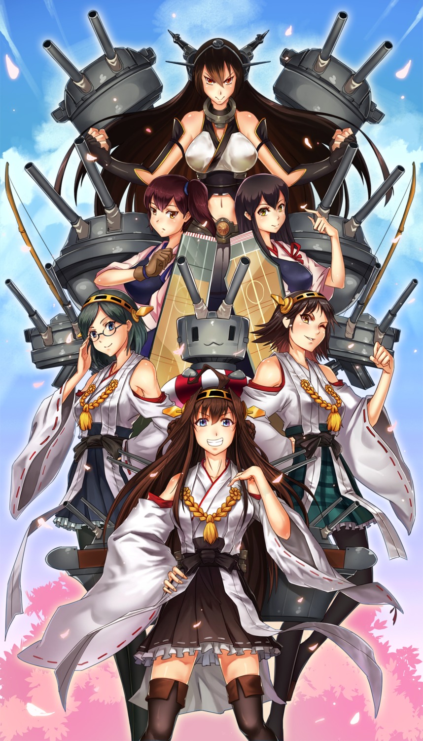 Karasu Kame Ex Kantai Collection Akagi Kancolle Hiei Kancolle Kaga Kancolle Kirishima 2988